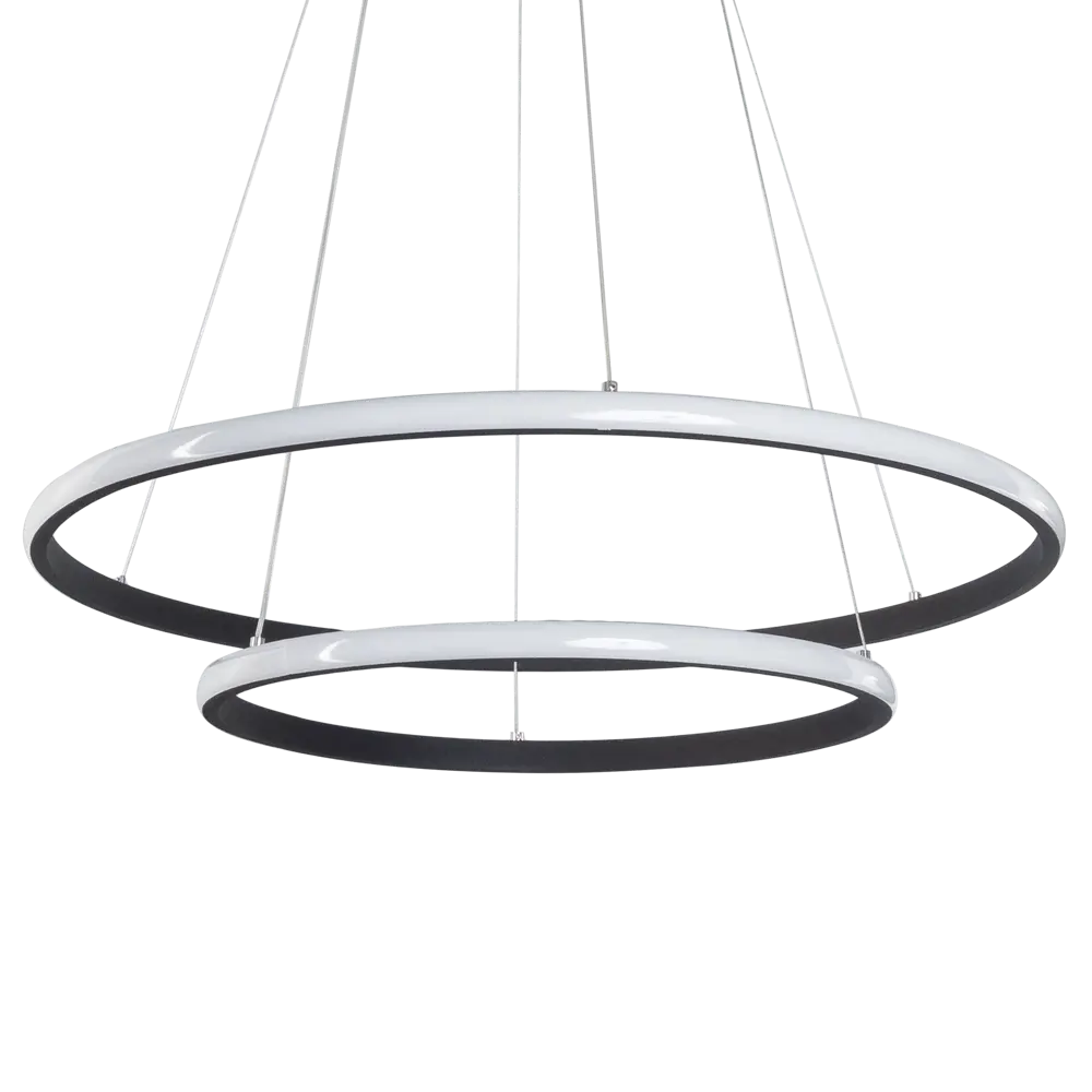 Люстра каскадная потолочная Vitaluce Вита smd 2 лампы 12м² LED цвет нейтральный черный матовый 82015405 STLM-2063657  - Вид №3