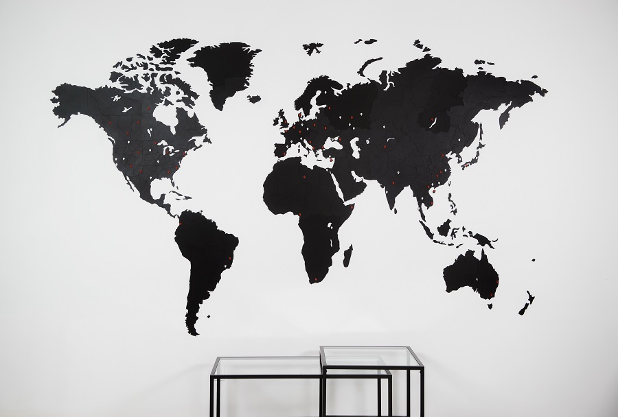 1805 Карта-пазл wall decoration giant, 280х170 см, черная Mimi  - Вид №8