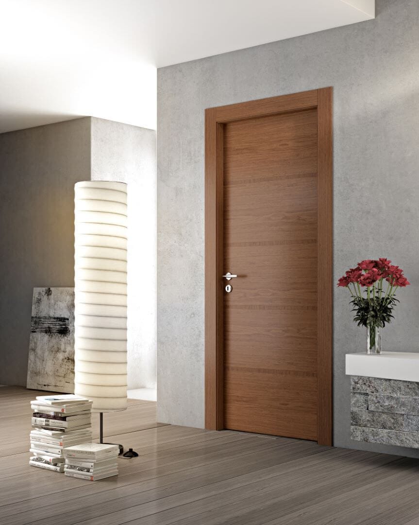 Распашная дверь из шпона Pail Serramenti ANTEA VARIANT ARCH-00152325 - Вид №1