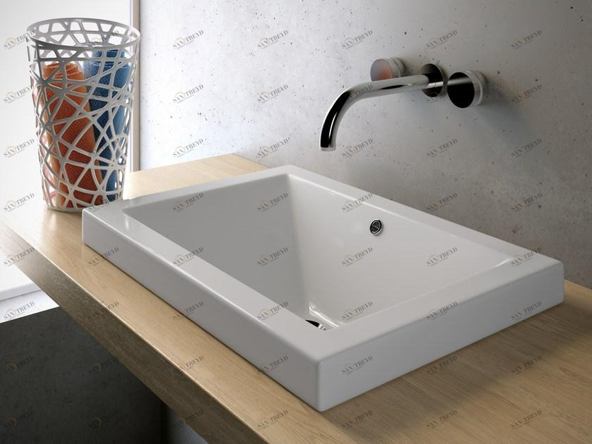 Lil4654001 Накладная раковина на столешницу  овальная Olympia Ceramica LAVABI D'ARREDO