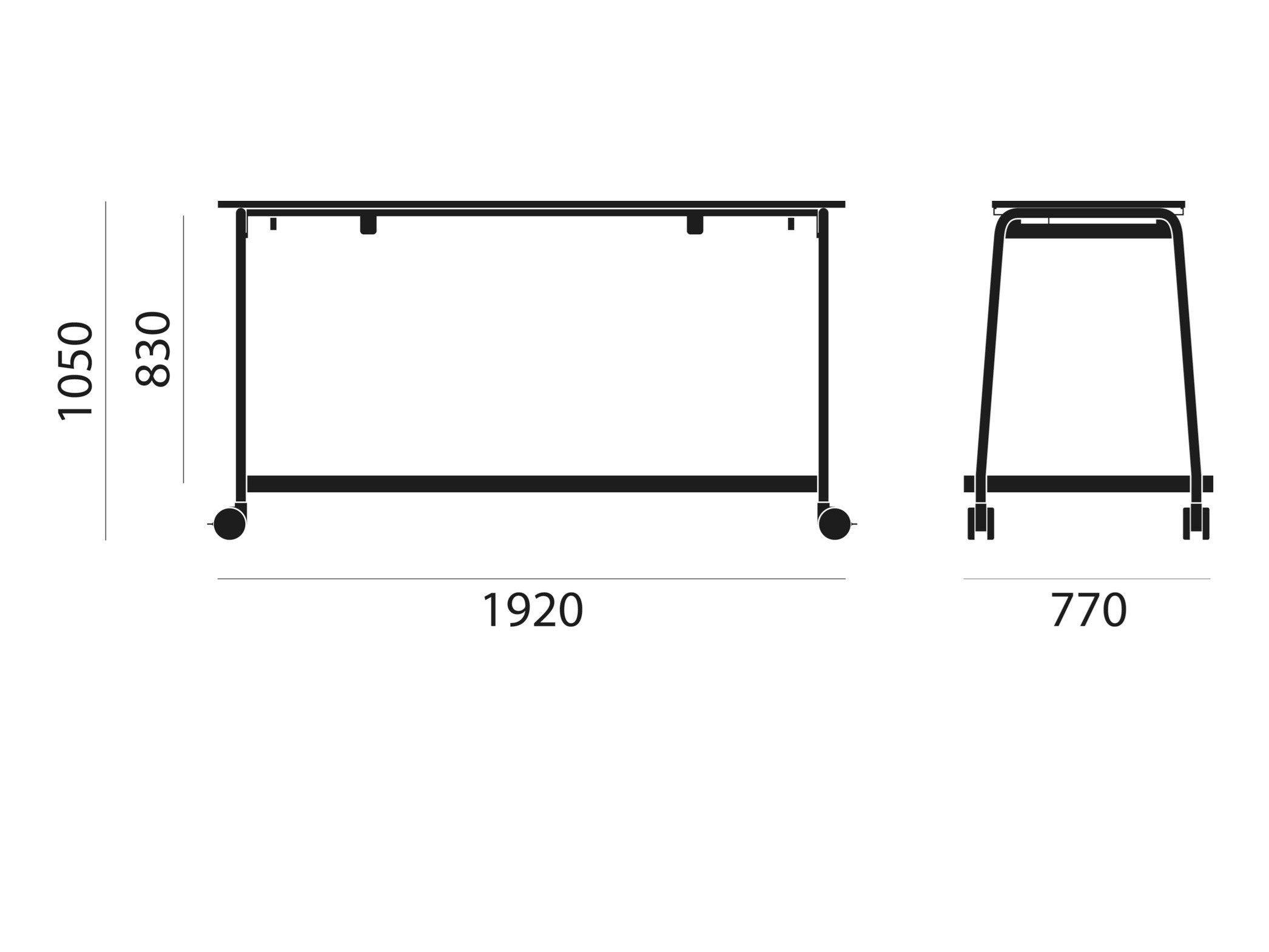 Высокий стол с колесами Brunner доски ARCH-00101423 - Вид №4