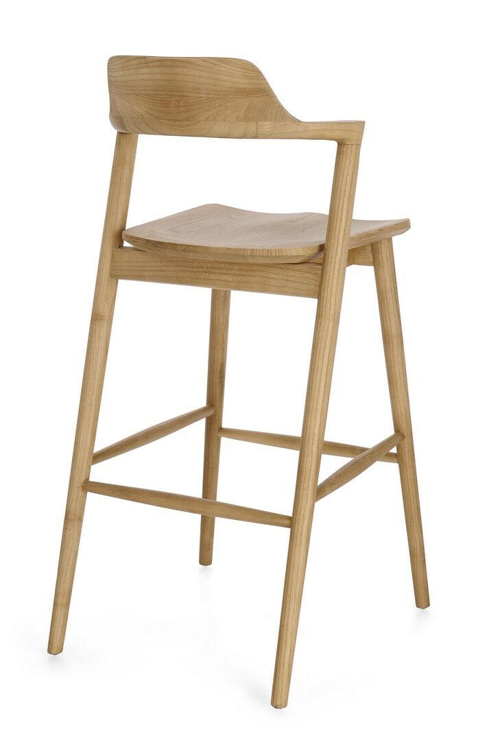 Высокий деревянный стул со спинкой BIZZOTTO Amery ARCH-00099096 - Вид №2