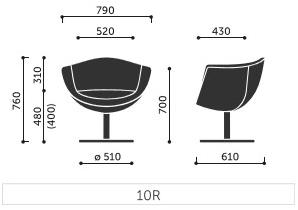 profim Поворотное тканевое кресло с подлокотниками Sorriso sun-id-1352843 - Вид №6