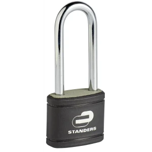 Замок навесной Standers с длинной дужкой 35x30 мм чугун