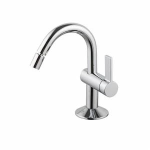 Смеситель для биде, однорычажный, 3/8 дюйма. Керамический картридж Ø25 мм. Длина шлангов 380 мм. Без всплывающих отходов. Аэратор «Плюс». Расход 5 л / мин. при 3 барах.  Lignage NOKEN 100238513  CHROME