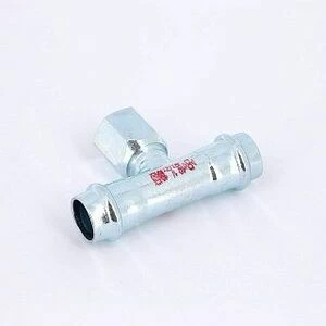 Тройник пресс-B оцинкованная сталь 18 х 1/2' х 18 IBP