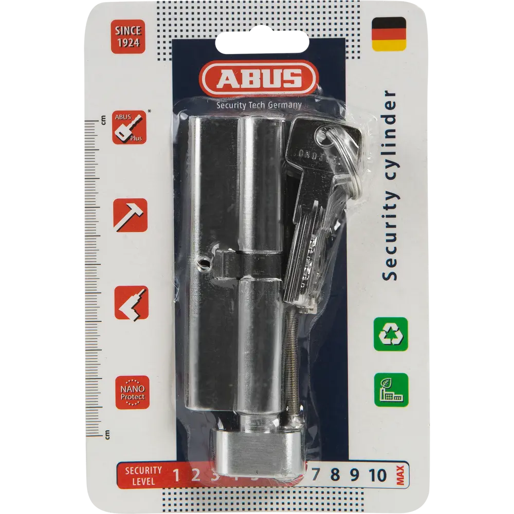 Цилиндр дверной ABUS KD6N с защитой от взлома, никель 50×50 мм 82441718 STLM-0027386 - Вид №2