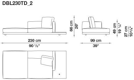 B&B Italia Кожаный диван Dock sun-id-1441060 - Вид №144