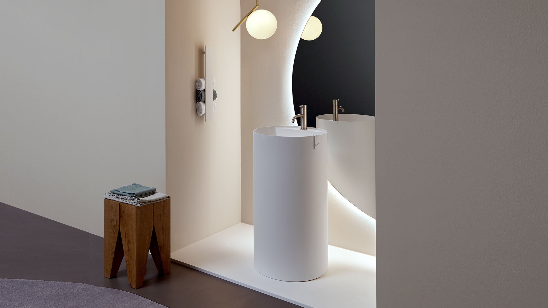 Simplo85 Напольная раковина стоящая прямоугольная Antoniolupi  - Вид №17