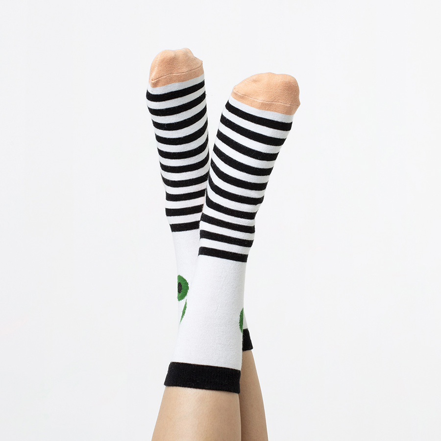 DYEYESOGR Носки eye, зеленые Doiy  - Вид №4