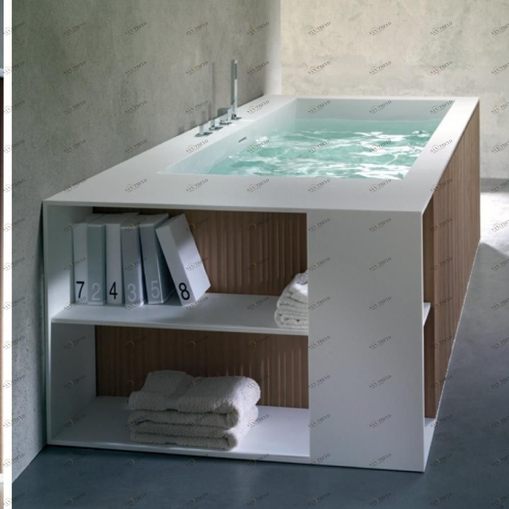 Ванна напольная с гидромассажем и панелями Veer 240 см Karolitalia VEERRULEGM240X110