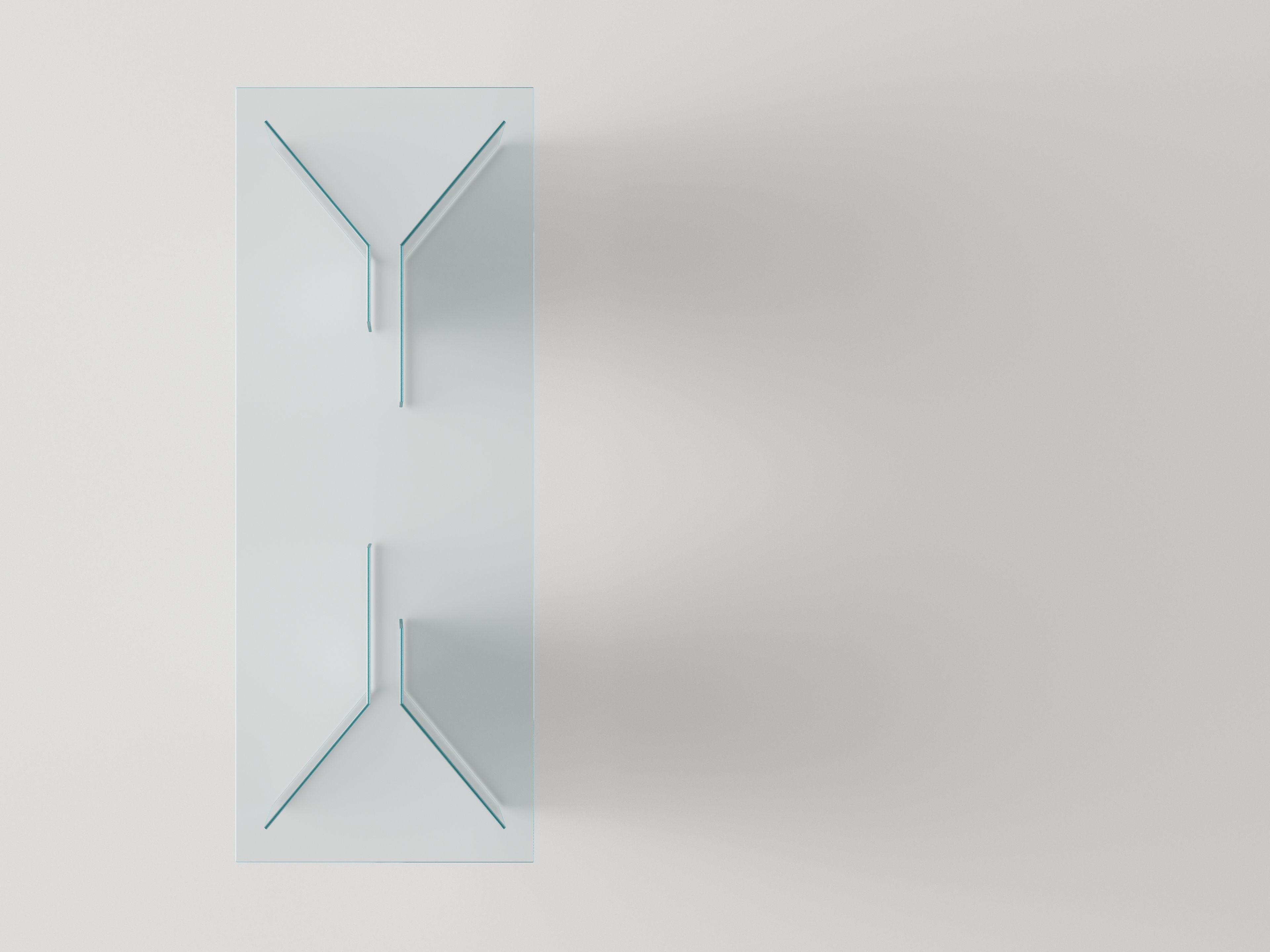 Прямоугольный стол из закаленного стекла Tonelli Design THRIM ARCH-00018537 - Вид №3