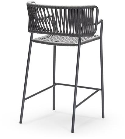 CHAIRS & MORE Высокий садовый табурет на морской веревке с подлокотниками Klot sun-id-1391045 - Вид №5