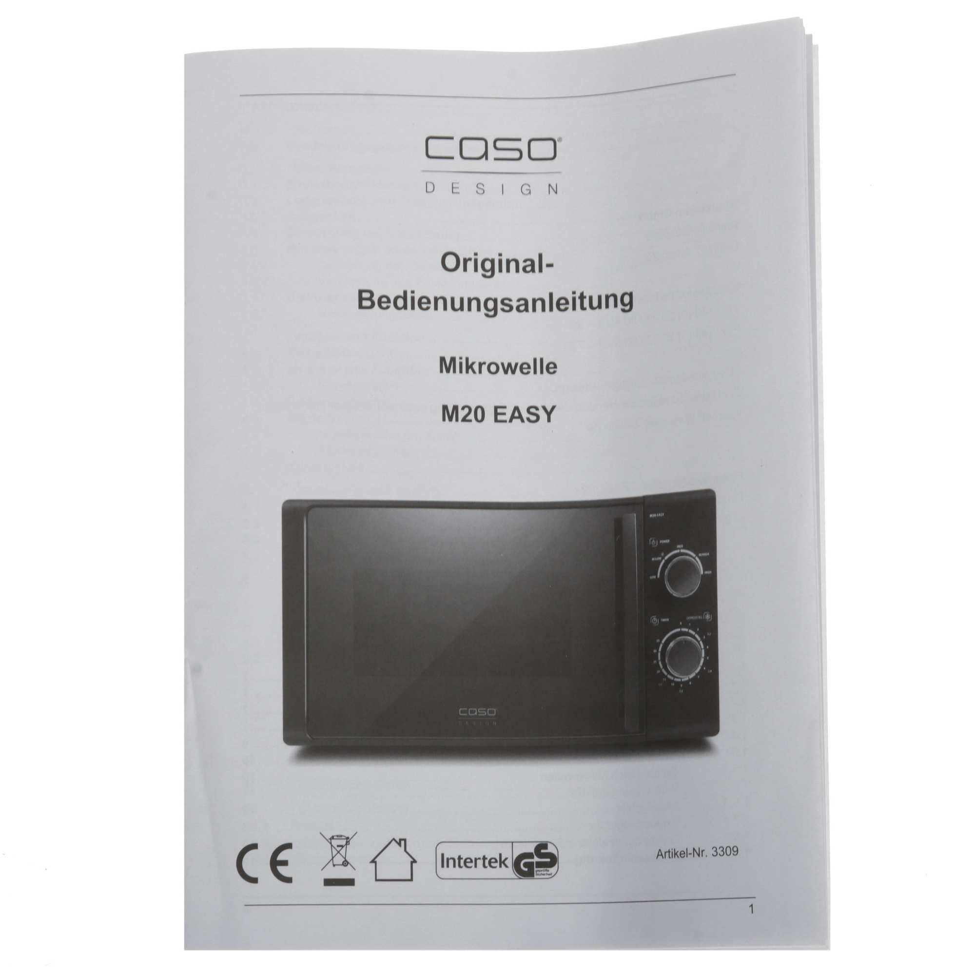 1117014 Микроволновая печь CASO M 20 EASY зеркальный, черный STDN-0083598 - Вид №8