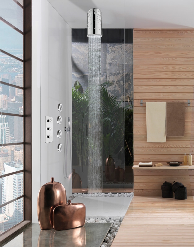 H80166 Потолочный & настенный душ Dinamic-Inox Ø 140 mm BOSSINI  - Вид №8