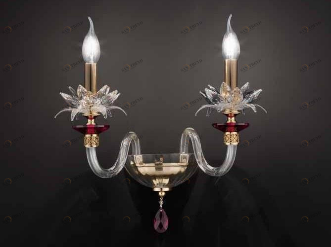 Euroluce Lampadari Настенный светильник из хрусталя с кристаллами swarovski® Lily sun-id-1449510