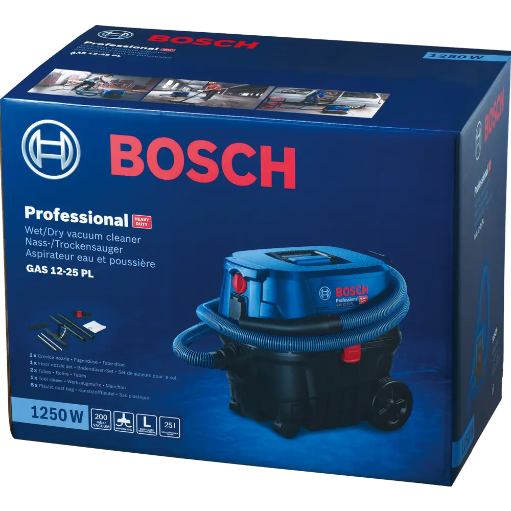Пылесос Bosch GAS 12-25 PL, 060197C100, 1250 Вт, 30 л 82306061 STLM-2036234 BOSCH PROFESSIONAL  - Вид №6