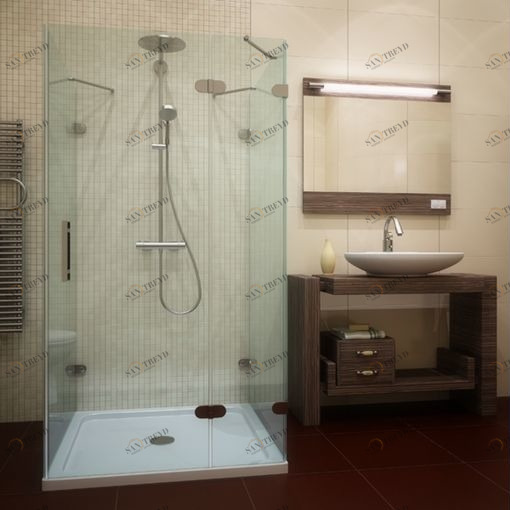 Душевая кабина 100x100 GK-004A стекло прозрачное GUTEWETTER LUX SQUARE 100X100GK004A