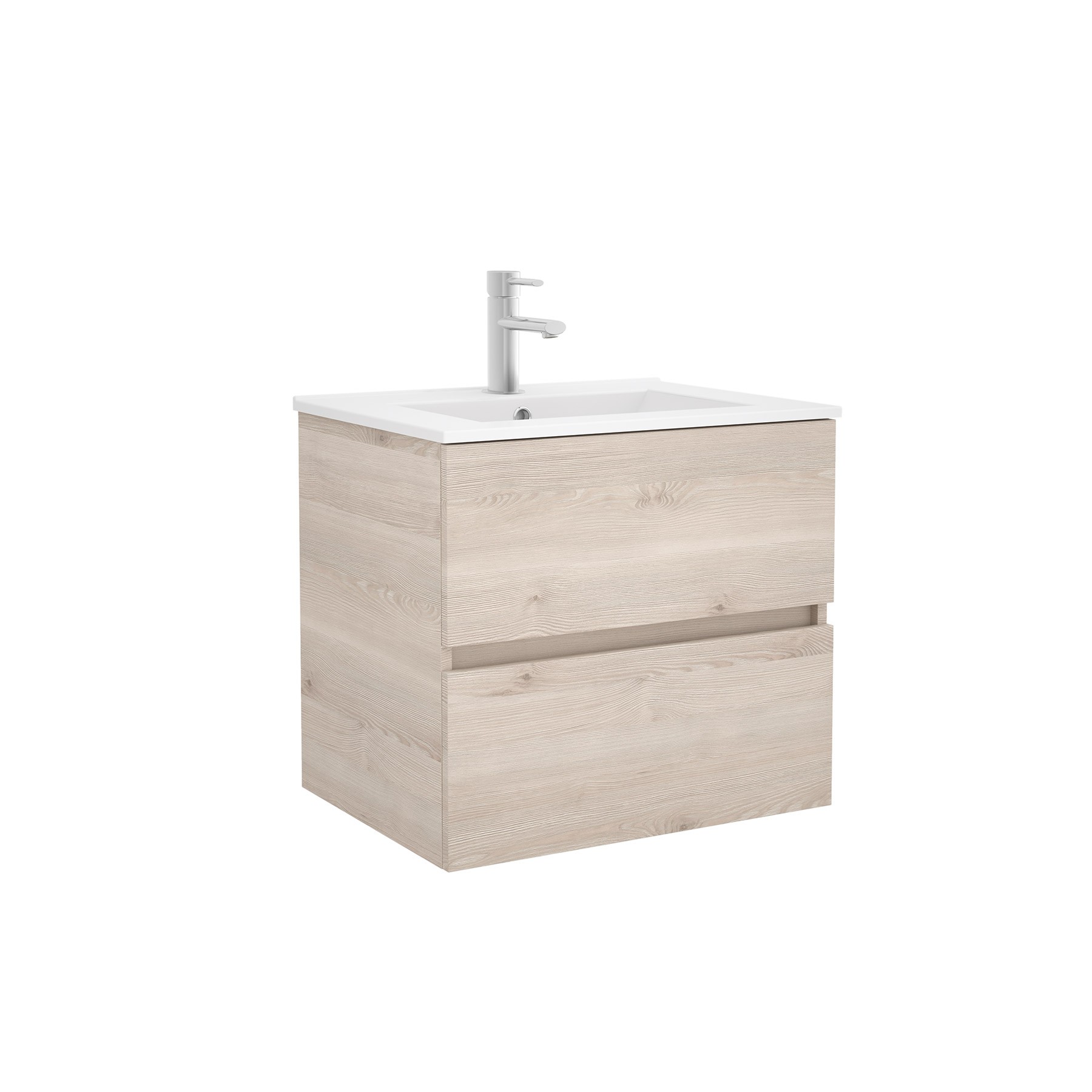 23315 SALGAR Мебель для умывальника FUSSION LINE 600 2 ящика NATURAL 598 x 540 x 450 мм Естественный - Вид №1