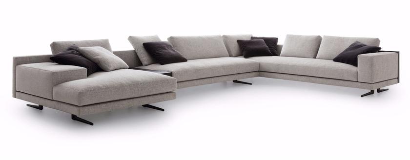 Poliform Мягкий угловой диван из ткани с шезлонгом Mondrian sun-id-1387269 - Вид №2