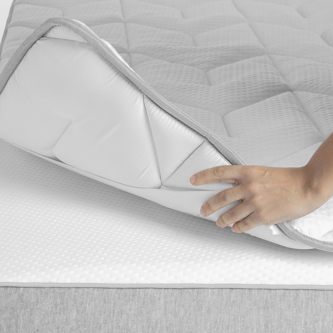 Наматрасник 200х180 белый Mya от La Forma LA FORMA MYA 00-3865245 Белый  - Вид №3