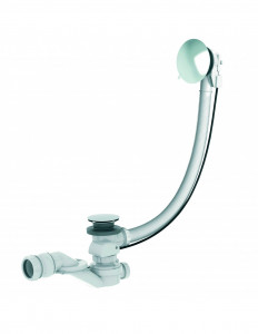 580000 000 00  Автоматический слив с кабелем 1 м для ванны, выпускной патрубок, поворачивающийся на 360 °, наклон 15 °, NC, хромированная отделка Valentin Хром