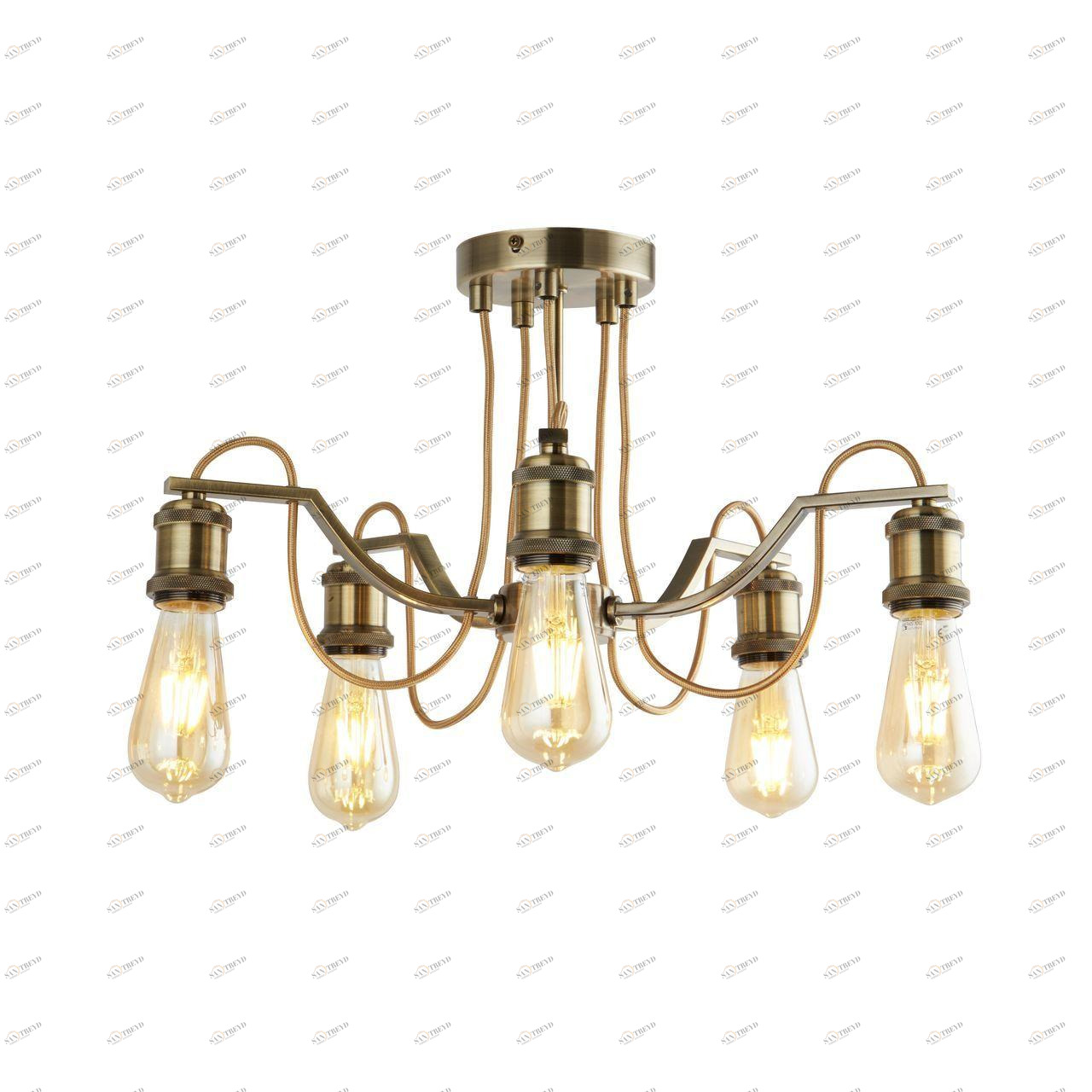 Потолочная люстра Arte Lamp Inedito A2985PL-5AB ARTE LAMP ДИЗАЙНЕРСКИЕ, INEDITO 109043 Бронза 