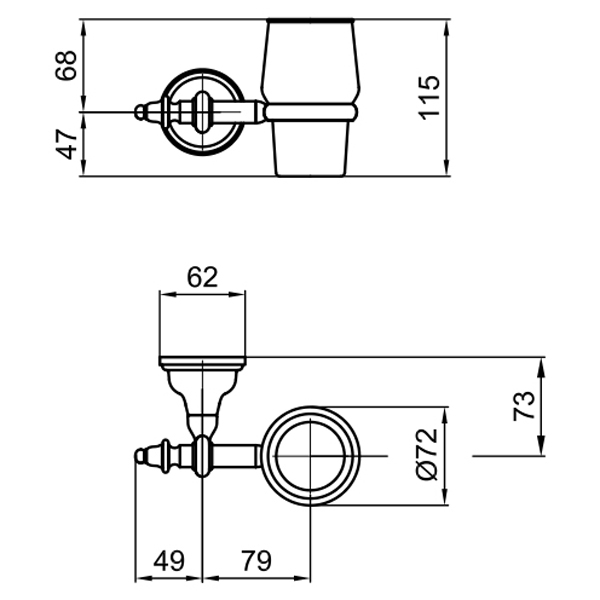 AM500301010 Стакан Webert Ottocento - Вид №1
