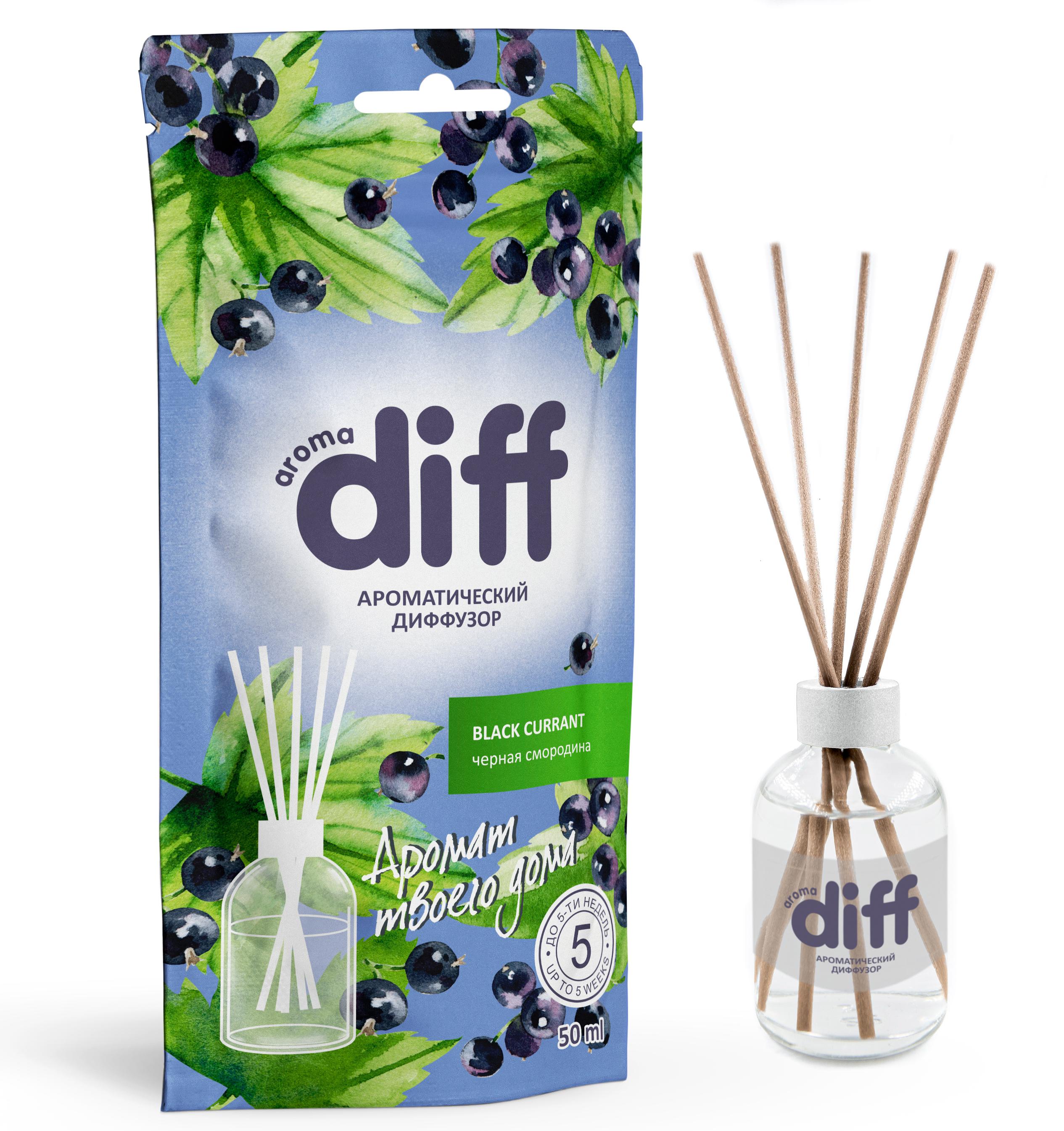 DIFF Аромадиффузор Чёрная смородина для дома и офиса 82707670 STLM-0034542
