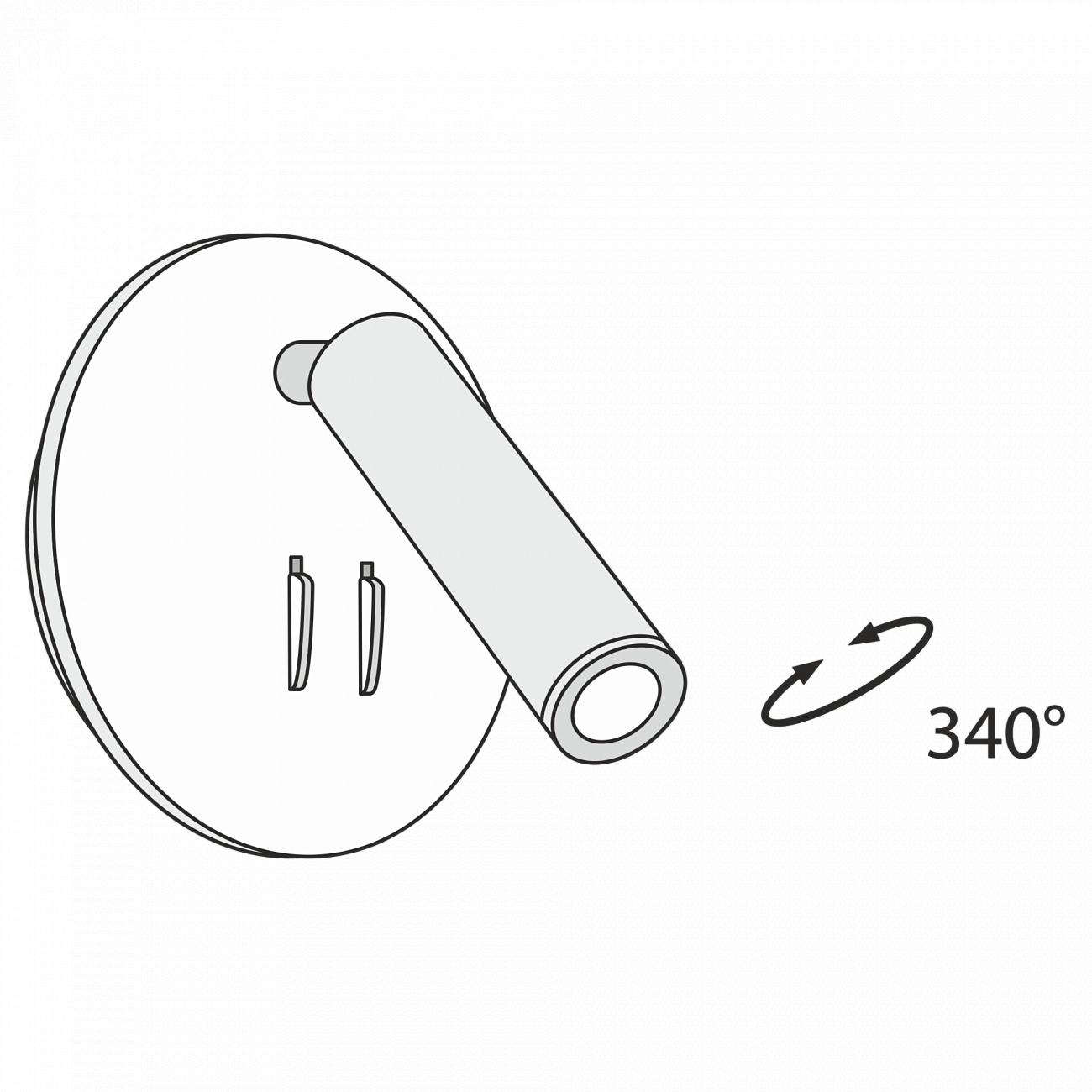 Бра настенное белое Ios C176-WL-01-6W-W TECHNICAL CEILING & WALL 00-3957389 Белый  - Вид №3