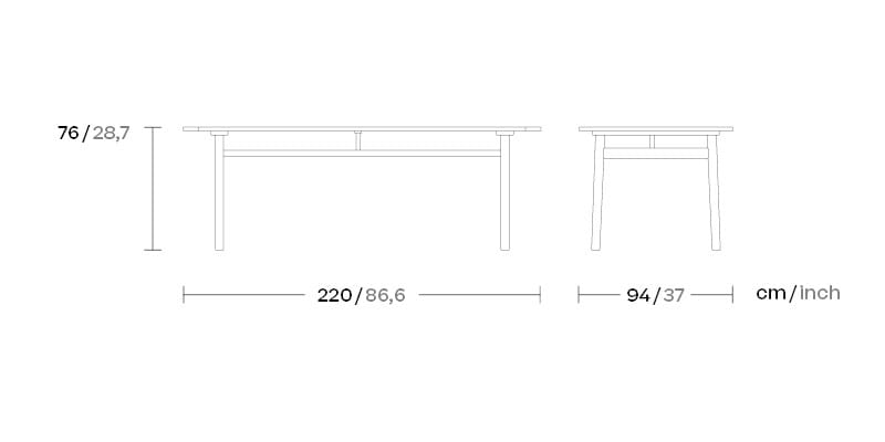 Прямоугольный садовый стол Kettal ARCH-00132830 - Вид №1