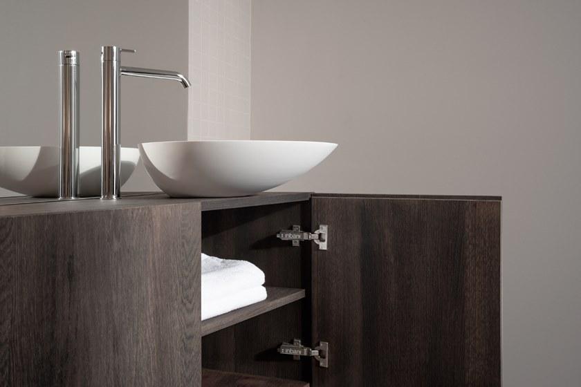 INBANI Тумба под умывальник из дерева подвесная с дверцами Forma sun-id-1414818 - Вид №6