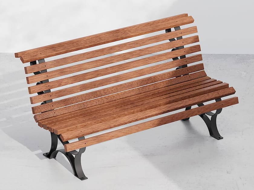 Деревянная скамья со спинкой DIMCAR ARCH-00009828