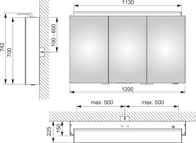 13605171301 Зеркальный шкаф KEUCO Royal L1 - Вид №2