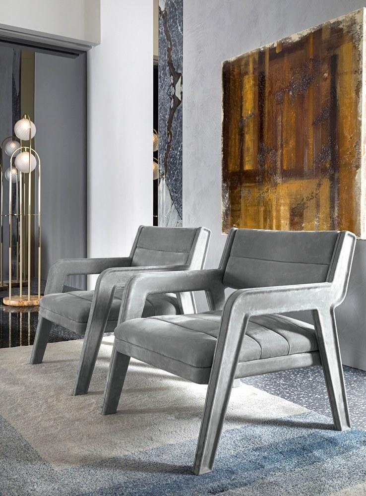 HESSENTIA | Cornelio Cappellini Мягкое кожаное кресло с подлокотниками Santreyd sun-id-1470597 - Вид №1