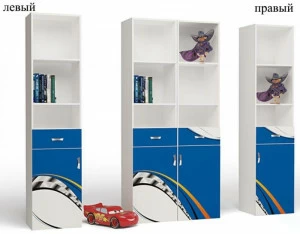 Стеллаж узкий ABC-KING La-Man, (левый синий