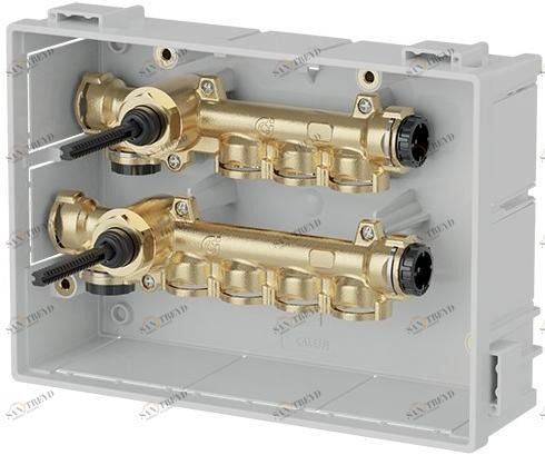 CALEFFI Предварительно собранный коллектор с общими перехватами 359 sun-id-1500169