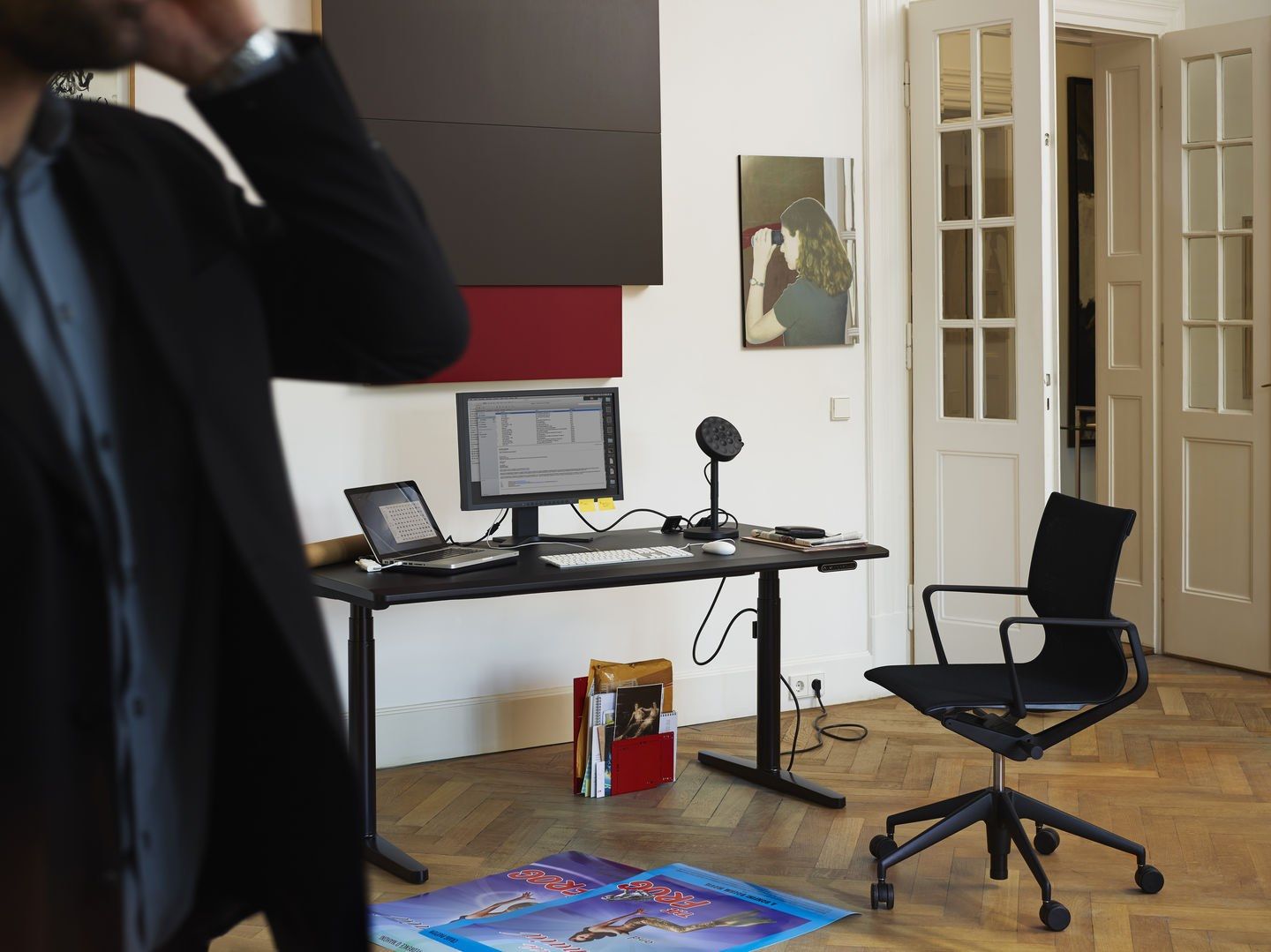 Регулируемый по высоте стол с электрическим движением VITRA Tyde 2 ARCH-00045440 - Вид №19