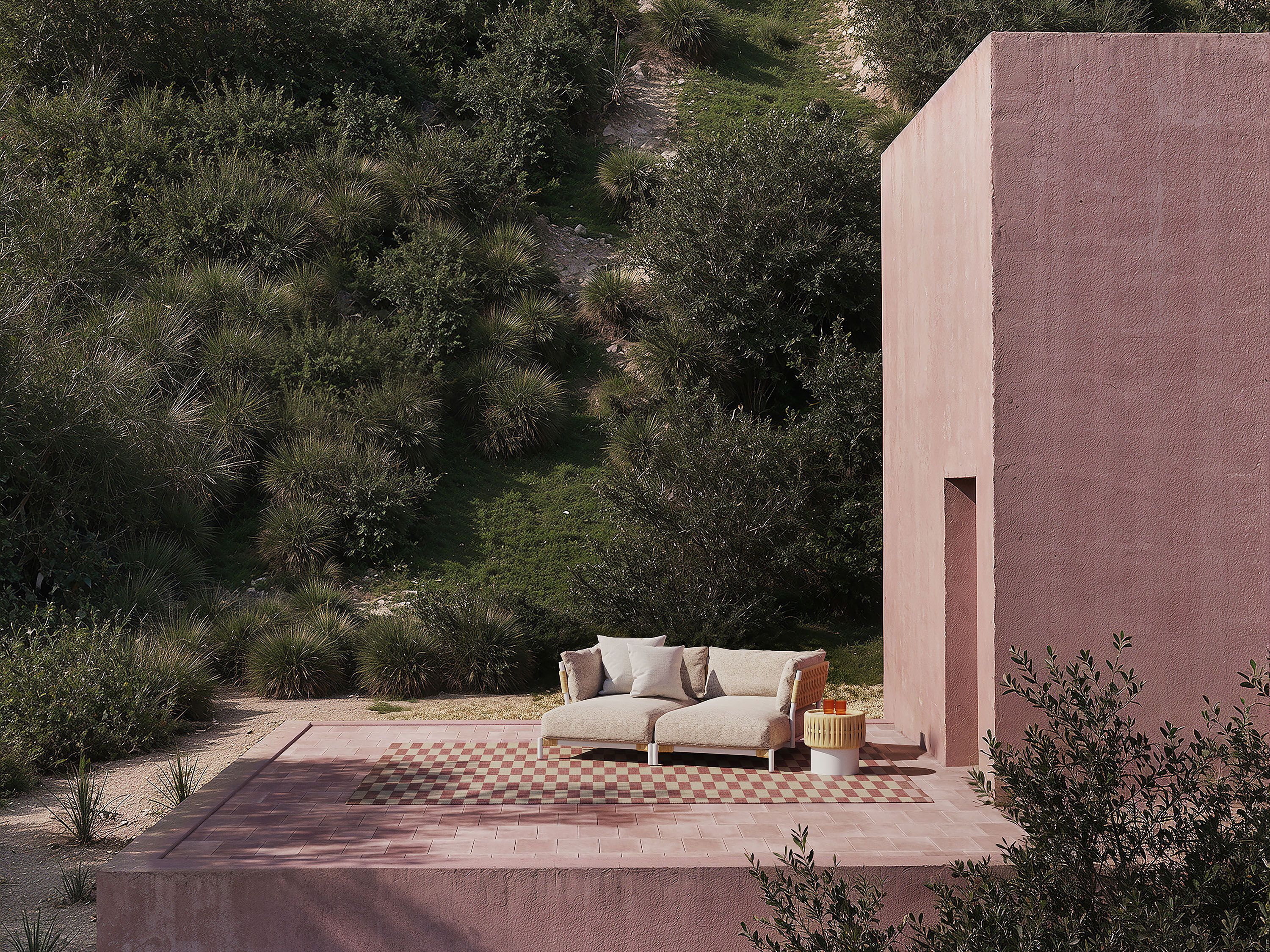 Тканевый модульный садовый диван Andreu World Brezal ARCH-00118738 - Вид №5