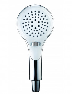 920800 000 00  Душевая лейка Inouie 3 струи, водосберегающая, система защиты от известкового налета, хром и белый Valentin Хром