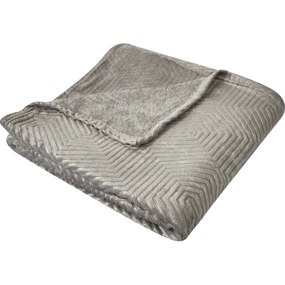 Плед Berta 150x200 см жаккард цвет серый 87901836 STLM-2151449 СТОЛИЦА ТЕКСТИЛЯ - Вид №1