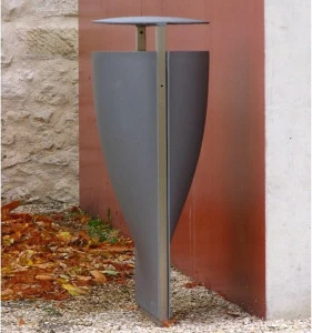 URBIDERMIS Алюминиевая урна для мусора с крышкой для улицы