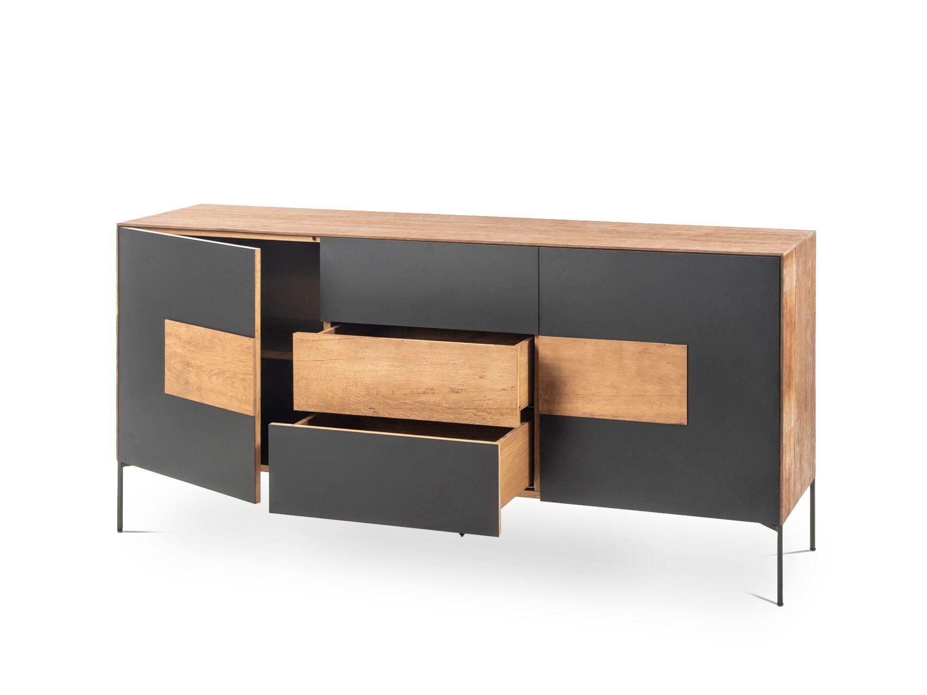 Стальной и деревянный шкаф Pilma New Zen ARCH-00000072 - Вид №1