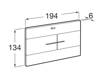 Панель управления для механического туалета Roca In-Wall Systems ARCH-00069108 - Вид №5