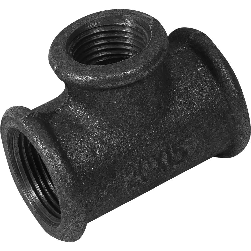 Тройник переходной 3/4"x1/2"x3/4" ВР мм чугун 32500 15635877 STLM-2193653 Santreyd 