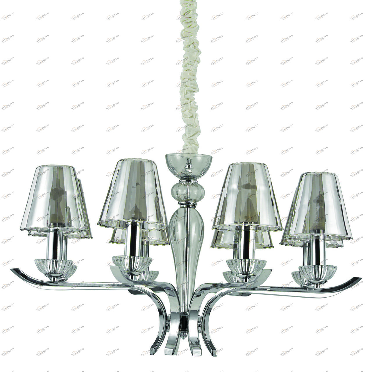 Подвесная люстра Ideal Lux Event SP8 IDEAL LUX ДИЗАЙНЕРСКИЕ, EVENT 057346 Серый 