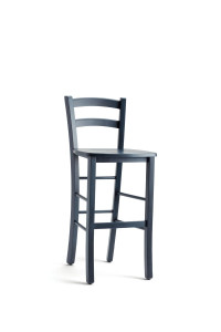 Высокий стул из бука со спинкой