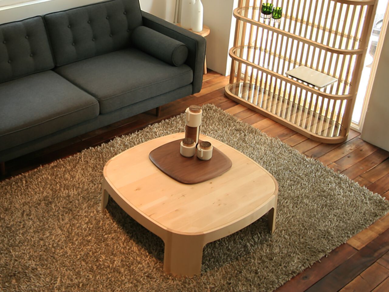 Низкий журнальный столик из массива дерева Air Division ARCH-00073390 - Вид №5