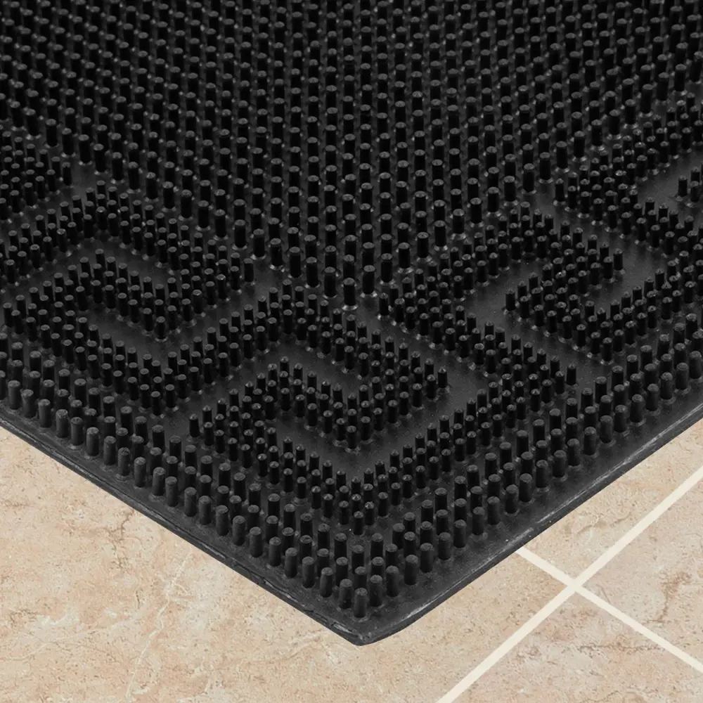 Коврик придверный Welcome 40x60 см цвет черный VORTEX STLM-2149201 - Вид №2