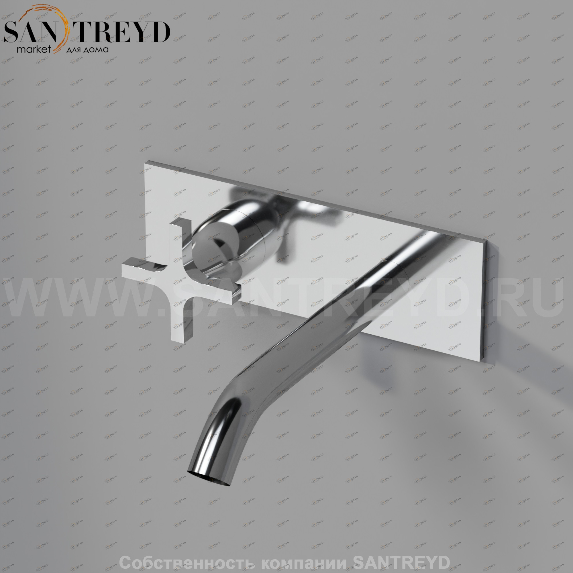 Встроенный смеситель AMEM334S MEMORY для раковины хромированный Agape